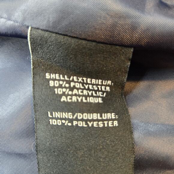 For All ManKind Womens Coat Medium Blue Double Breasted Misses Size 8 10 Jacket - Picture 6 of 8